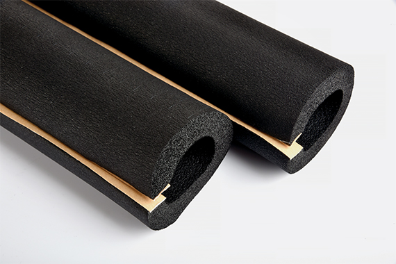 Coated and slotted insulation